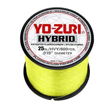 Yo-Zuri Hi Vis Hybrid 25Lb 600Yds Hi Vis Yellow 25HB600YL